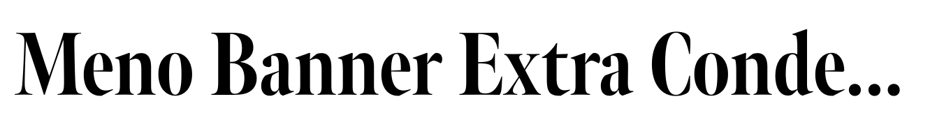 Meno Banner Extra Condensed Extrabold